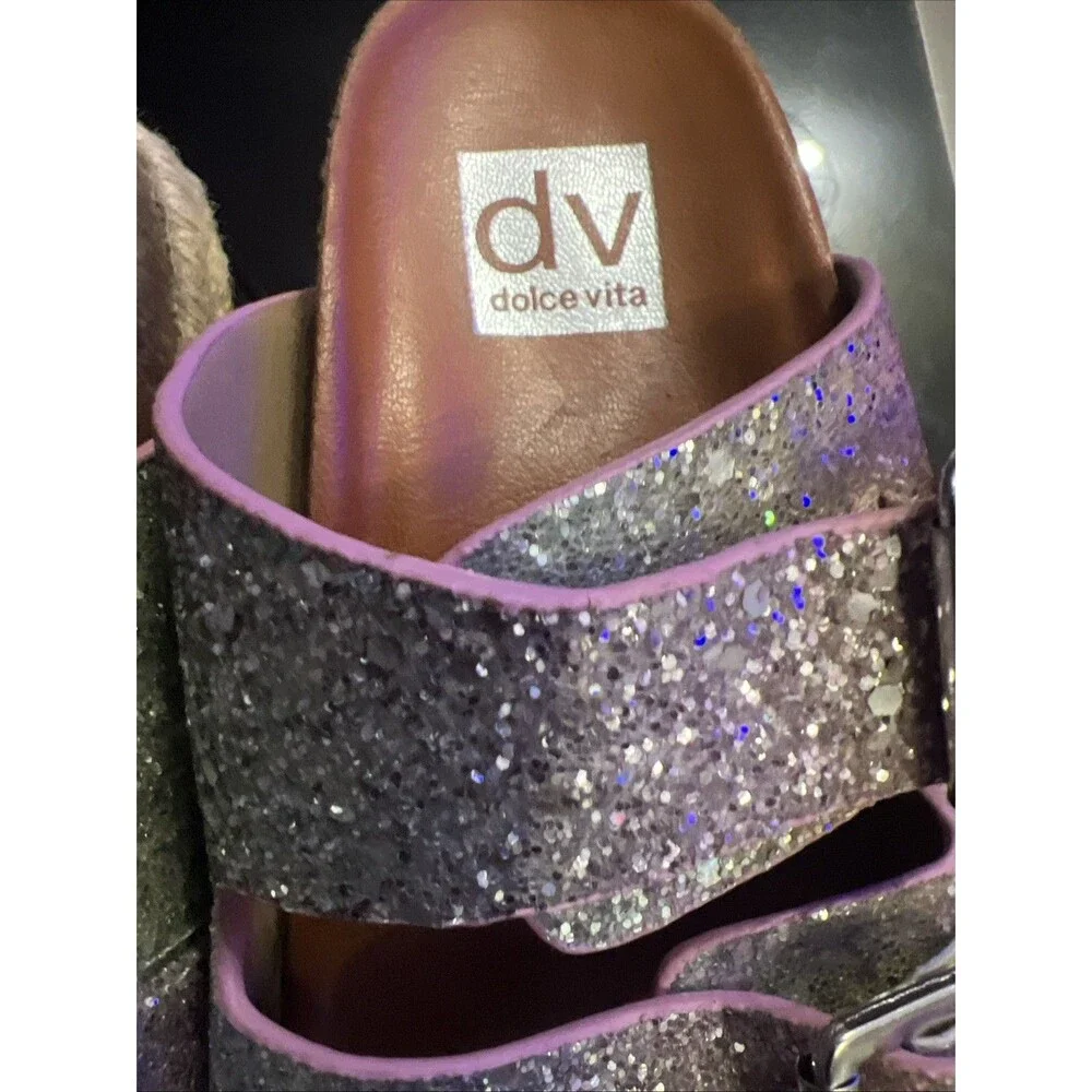 Dolce Vita Big Kids Size 11 Glitter Slide‎ Sandals